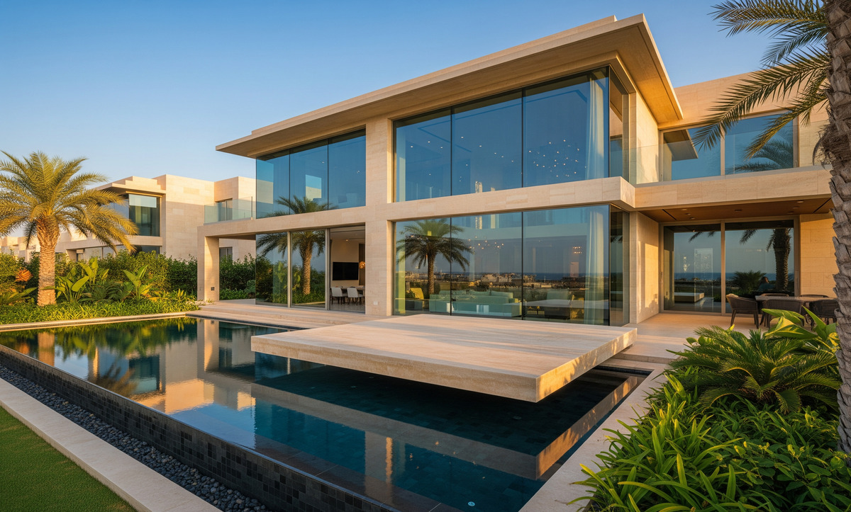 Açık plan çağdaş villa tasarımı